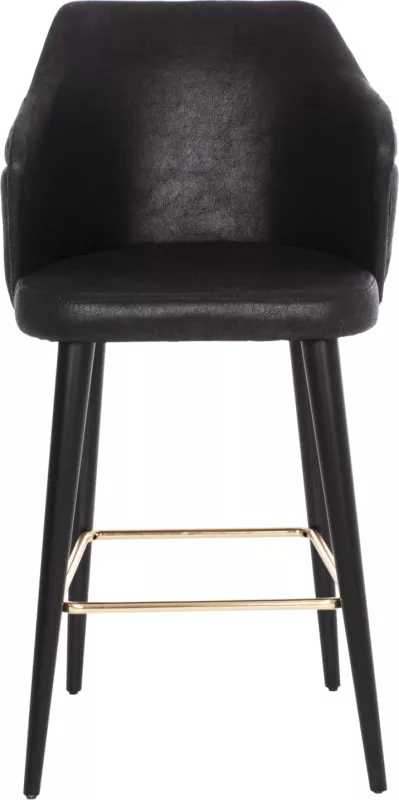 Karrige për bar profesionale FH9281.14, lloj NUBUCK, dru i zi, 50x62x108,5H cm
