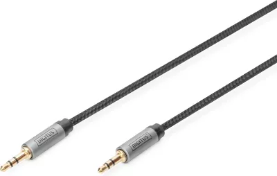 Kabllo audio Digitus 3.5mm, 1.8m, e zezë