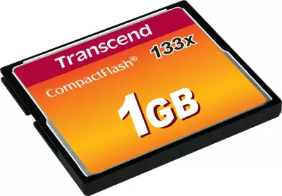 Kartë CompactFlash Transcend 1GB 133x, e zezë