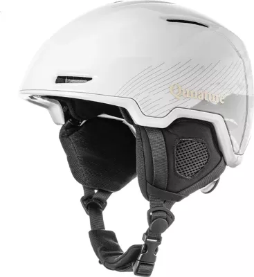 Helmetë ski/snowboard Qunature 10130003001, madhësi L (58-61 cm), PC+EPS, ventilim i rregullueshëm, jastëkë për veshë të heqshëm, mbajtës për syze, e bardhë