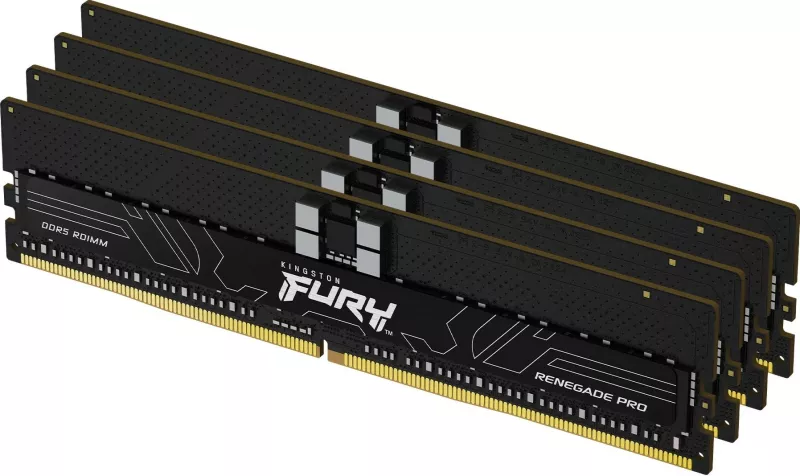 RAM Memorje Kingston FURY Renegade Pro 128GB 6000MT/s DDR5 ECC Reg CL32, e zezë