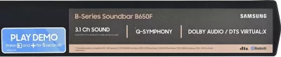 Soundbar Samsung B650F B-Series me subwoofer, 3.1 kanale, i zi