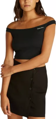 Maicë bardot për femra Calvin Klein Jeans J20J225542, e zezë [Madhësia: M]