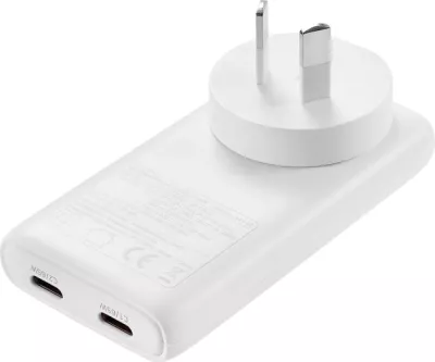 Karikues udhëtimi Sandberg 4in1 TravelCharger 2x USB-C 65W GaN III, i bardhë, me adaptera EU/UK/AU
