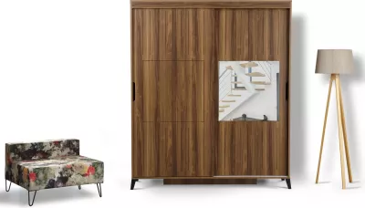 Dollap për dhomë gjumi, ngjyrë arre, Skye Decor Pasific Home Fuga 160