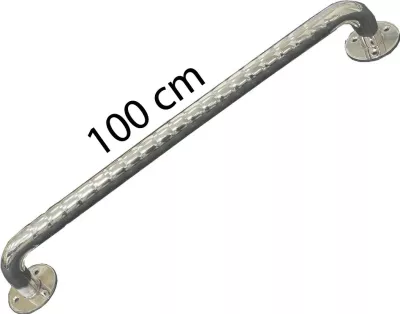 Dorëz hekur inox për banjo SUNDO, 100 cm, Argjendtë