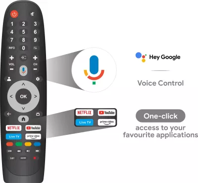 Smart TV SmartTech 55QG06K2 55\" QLED 4K Google TV 5.0 HDR, i zi