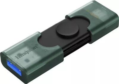 USB memorje Kingston DataTraveler Duo G2 128GB, USB-A/USB-C, e gjelbër