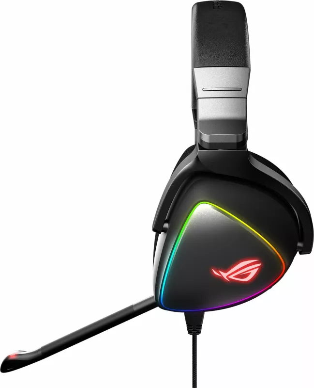 Kufje gaming ASUS ROG Delta, me kabllo, RGB, USB-C, e zezë
