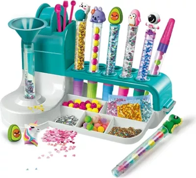 Set kreativ Clementoni Pen Creator Studio, për fëmijë, 50+ aksesorë, shumëngjyrësh