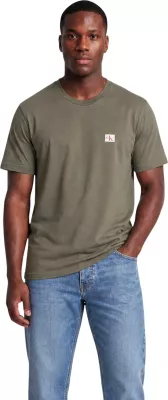 Maicë për meshkuj Calvin Klein Jeans SS Badge LV04RC272G, jeshile sage