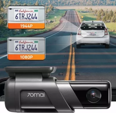 Kamerë regjistruese për veturë 70mai M500 128GB 170° GPS WiFi, gri