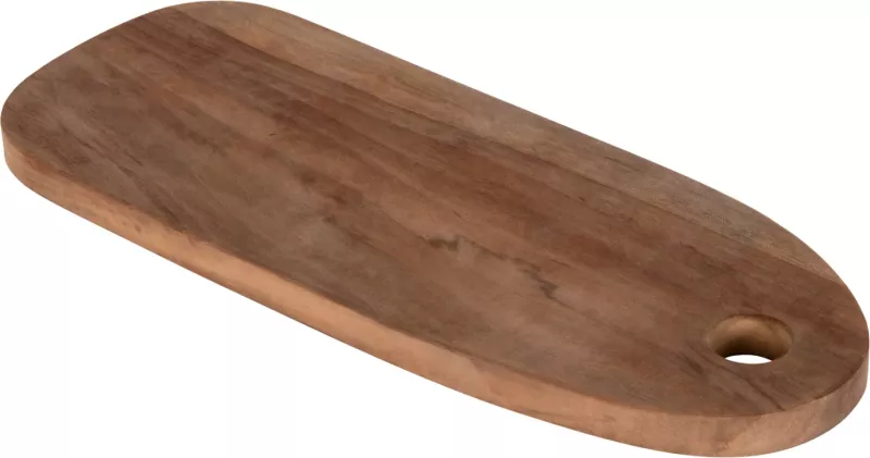 Dërrasë prerëse oblong, dru tik, ngjyrë natyrale, FH4286, 15x39x2H cm