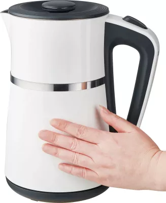 Zierëse uji elektrike, Elit, Elegance 1.7WH, 1.7L, 1850-2200W, mur i dyfishtë inoks, e bardhë