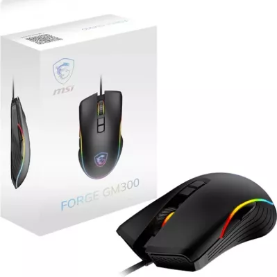 Maus MSI FORGE GM300, optik, 7200 DPI, ambidextrous, i zi