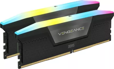 RAM Memorje Corsair Vengeance RGB 32GB (2x16GB) DDR5 6400MHz, e zezë