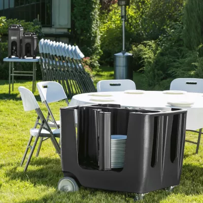 Karrige palosëse catering, Amerbox, 540x440x(H)840 mm, ngarkesë max 175 kg, e bardhë