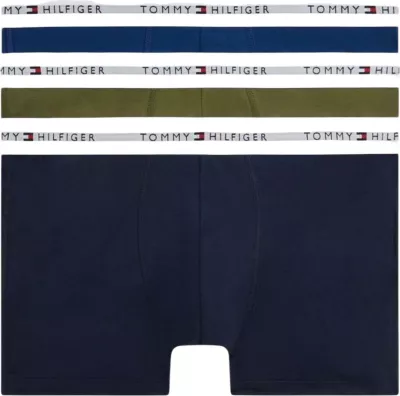 Set të brendshme për meshkuj Tommy Hilfiger 3P Trunk UM0UM03889, jeshile e errët