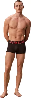Të brendshme për meshkuj Calvin Klein Underwear Low Rise Trunk 3PK 000NB3611A, të zeza/blu [Madhësia: M]