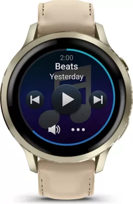 Smartwatch Garmin Venu® 4, Lunar Gold/Bone & Light Sand Band, 41 mm