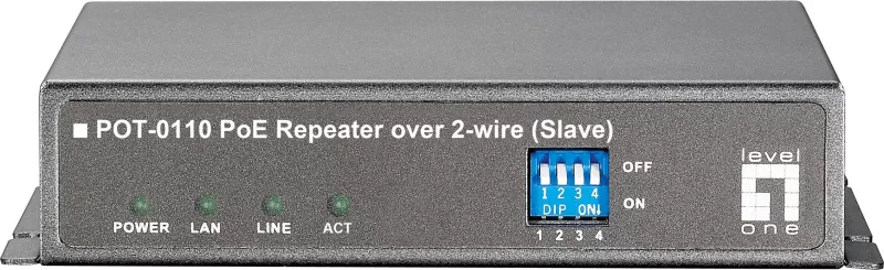 Repeater rrjeti LevelOne PoE, 400 m, 60 Mbit/s, i zi