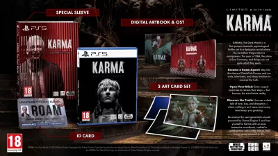 Lojë PS5 Meridiem Games Karma: The Dark World Limited Edition, PEGI 18, me artbook digjital & OST dhe set kartolinash