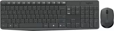 Set tastierë dhe maus wireless Logitech MK235 (920-008031), nano USB, layout SLO, i zi