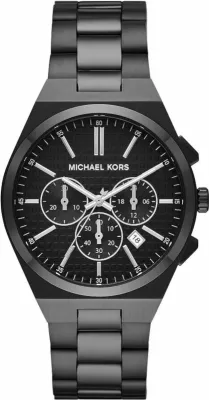 Orë dore për meshkuj Michael Kors, e zezë