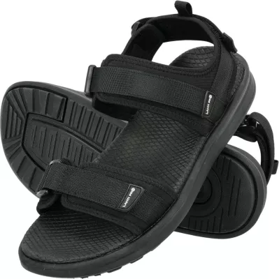 Sandale LAHTI PRO L3061741, nr. 41, me 3 rripa Velcro, taban PHYLON/TPR, të zeza