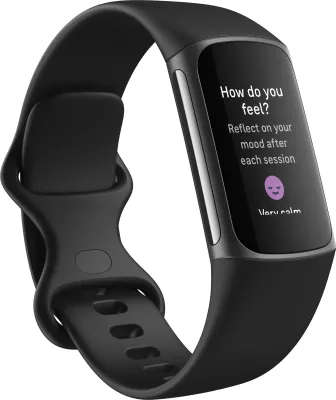 Smartwatch Fitbit Charge 5 FB421BKBK, GPS, NFC, SpO2, 50m, bateri deri 7 ditë, e zezë/graphite