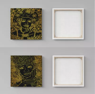 Pikturë dekorative në kanavacë (2 copë), Wallity, ASR2-CNV25-2, 40x40 cm
