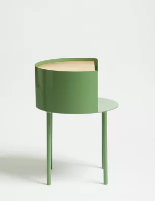Tavolinë anësore Skye Decor, ngjyrë matcha, Espen