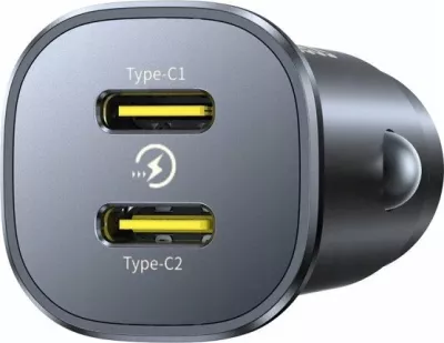 Karikues veture Baseus GoTrip Car Charger C+C 30W, 2x USB-C, 3.5A, i zi