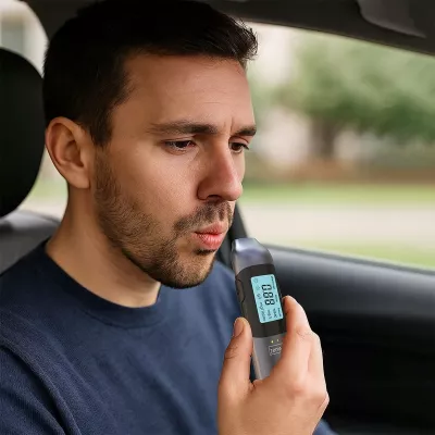Alkotest Zenwire MR702, sensor gjysmëpërçues, USB-C, bateri e integrume, pa grykë, i zi