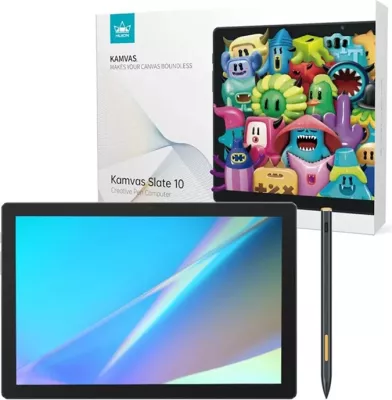 Tablet grafik Huion Slate 10, 10.1", 128 GB, 8 GB RAM, gri, me stilolaps