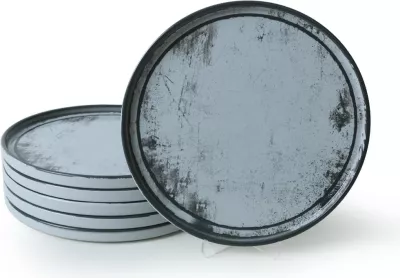 Set pjatash shërbimi (6 copë), Hermia Concept, X00018264, ngjyrë kaltër e çelët