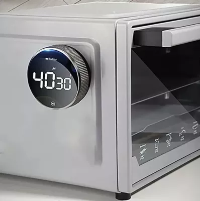 Timer digjital Tadar 5900779944022, magnetik, LCD, 0–99 min 55 sek, 3xAAA, e argjendtë