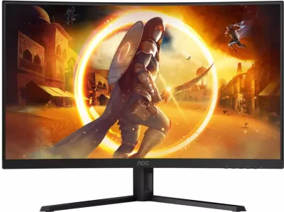 Monitor gaming, AOC, CQ32G4VE, 31.5" QHD 2560x1440 180Hz, VA i lakuar 1500R 1ms GtG HDR10, zi/gri