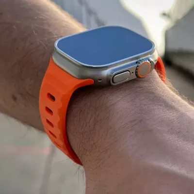 Rrip për Apple Watch Tech-Protect IconBand Line, TPU, Bezhe, 42/44/45/49 mm
