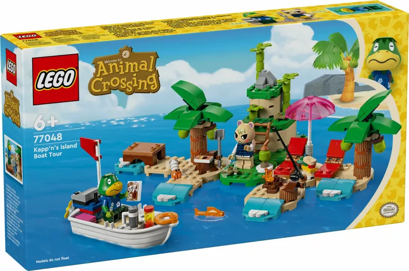 Set ndërtimi LEGO Animal Crossing Kapp'n's Island Boat Tour 233 pjesë, multingjyrësh