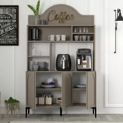 Dollap për kafe, Hanah Home, Lyon 120 - Atlas, ngjyrë e zezë