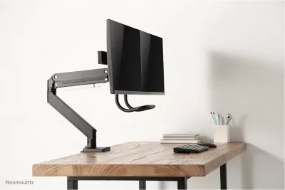 Krah monitori Neomounts NM-D775DXBLACK, për 2 ekrane, 32 inç, kapëse/gromet, i zi