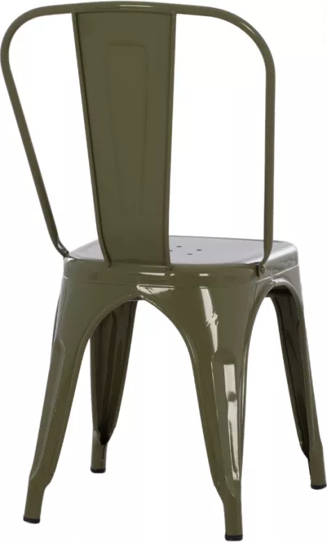 Karrige për ngrënie FH8641.03 metalike, 43x50x82H cm. e gjelbër
