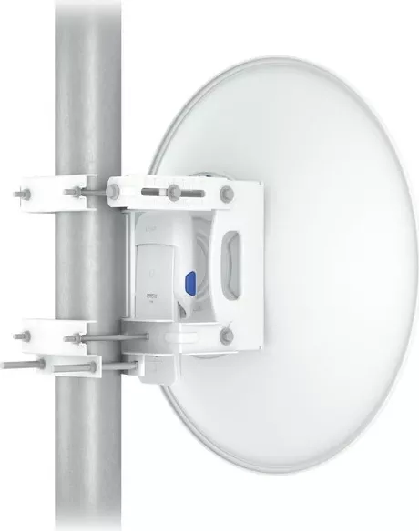 Antena Ubiquiti UISP Dish, 30 dBi, 5.15 - 6.875 GHz, Polarizim i dyfishtë, IPX6, Alumini, Bardhë