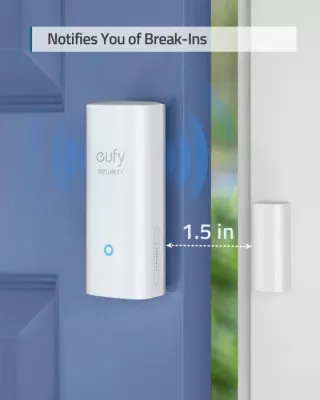 sensor dere dhe dritare Anker Eufy Security T89000D4, jetë baterie deri 2 vjet, i bardhë, set 2 copë