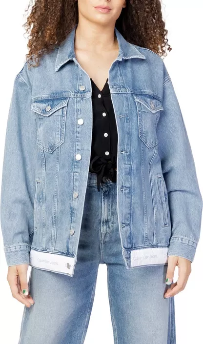 Jakne për femra Calvin Klein Jeans, e kaltër  [Madhësia: M]
