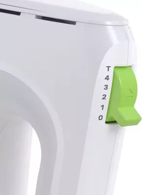 Mikser dore Braun HM1110WH 450 W, 4 shpejtësi + turbo, 2 rrahëse & 2 grepa, i bardhë