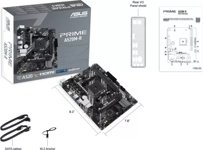 Pllakë amë ASUS PRIME A520M-R, Socket AM4, micro ATX
