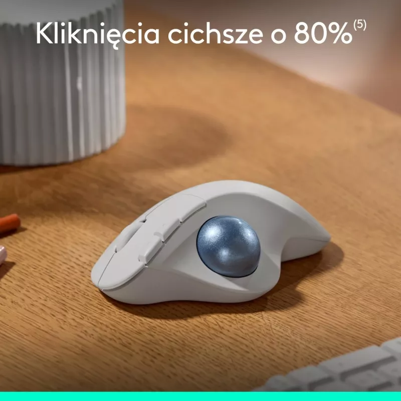 Maus ergonomik Logitech M575S, i bardhë