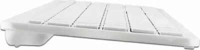 Tastierë wireless DeLOCK 12014, Full-size 100%, QWERTZ gjermane, RF 2.4 GHz, e bardhë